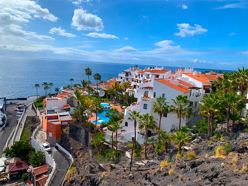 Cityscape of Puerto de Santiago, Tenerife Spain