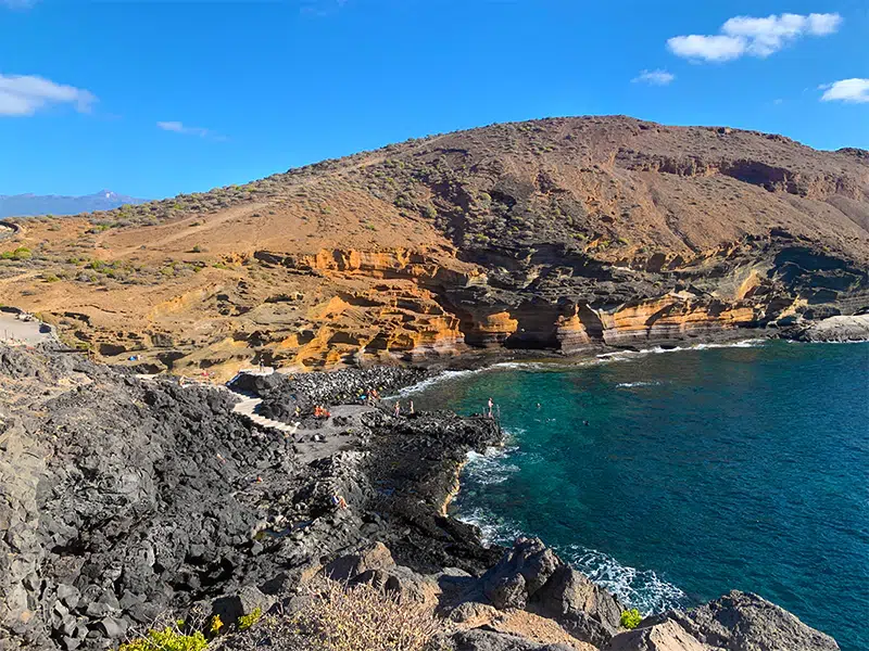Yellow mountain tenerife, Canary islands, Spain