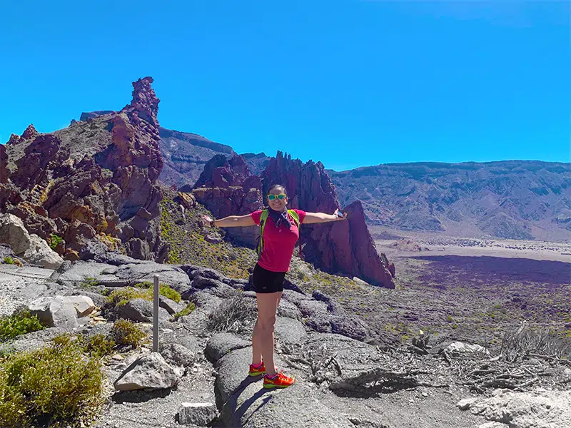 rocky trail footpath on Tenerife, Canary Islands