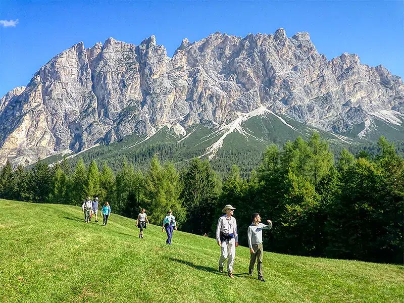 Dolomites Italian Alps Mountains group hiking trekking