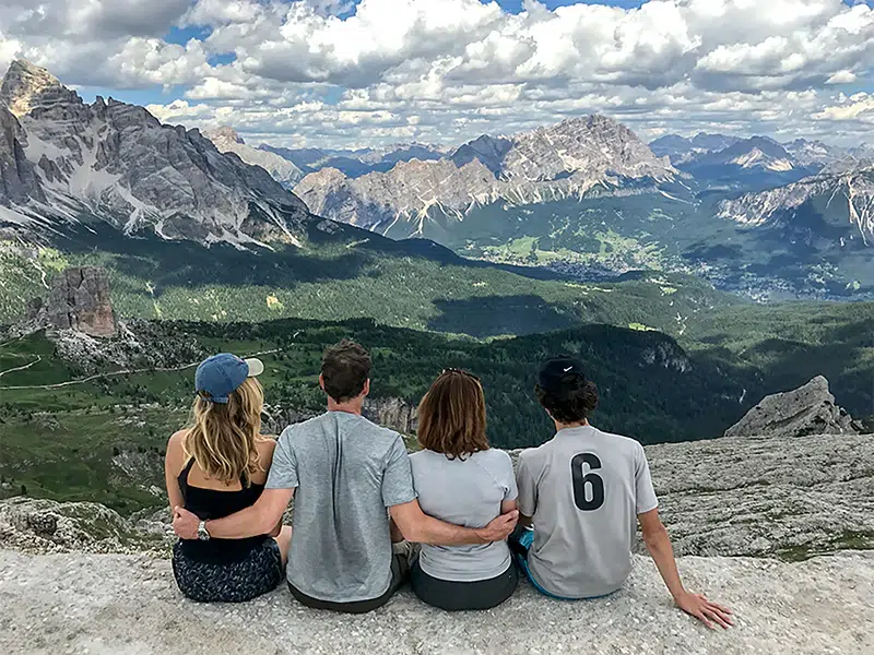Dolomites Walking Tours awesome mountain view