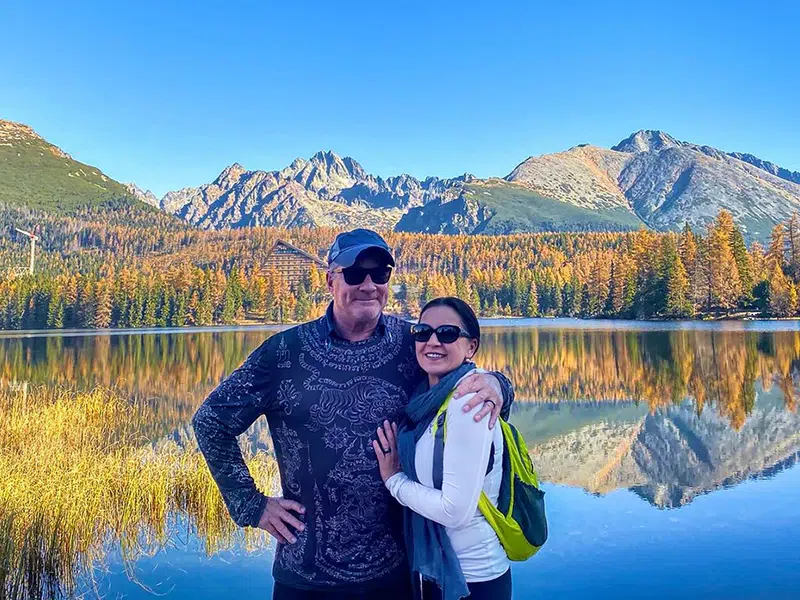 Morning view on Lake Strbske High Tatras National Park Slovakia