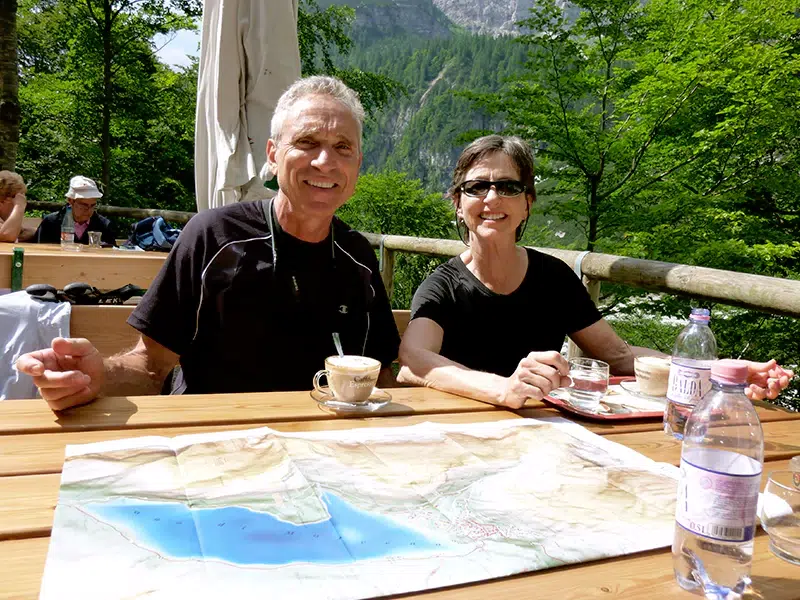 couple enjoying in Dolomites Walking Tours