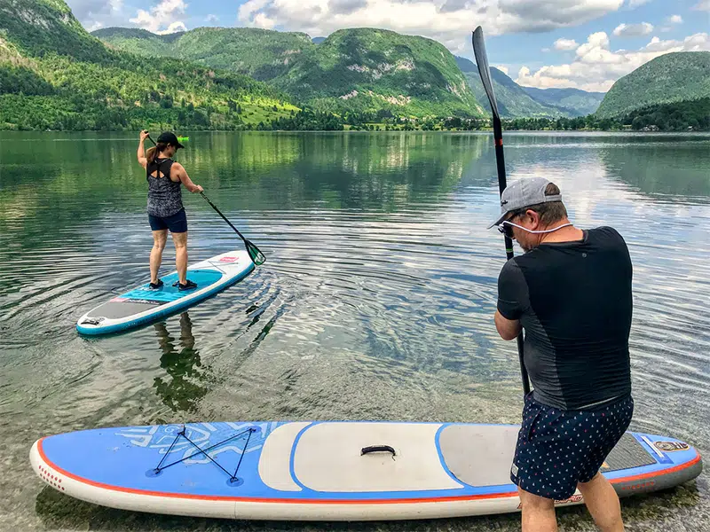 paddleboarding and hiking adventure slovenia