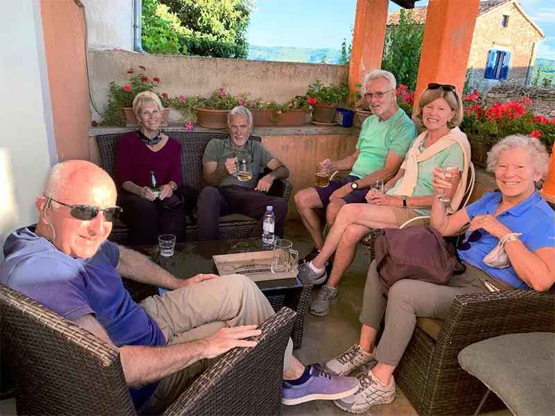 slovenia europe walking tour group photo