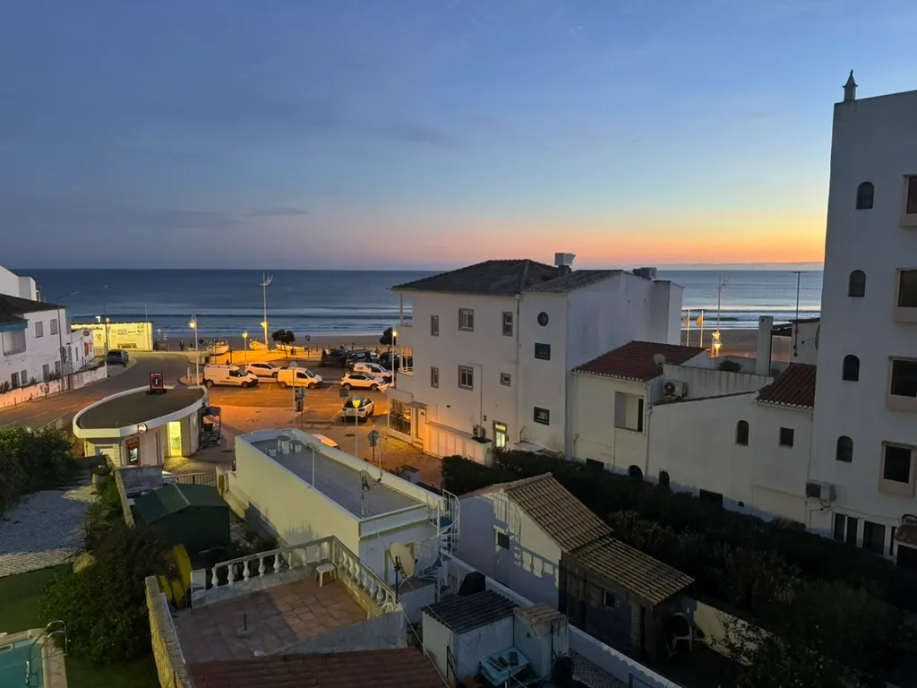 Sunset from our apartment in Salema, Portugal_